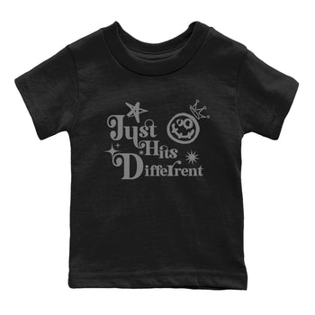 12s Black Wolf Grey shirts to match jordans Just Hits Different sneaker match tees Air Jordan 12 Barons match shoes to clothes SNRT Sneaker Tees Youth Baby Black 2 tee