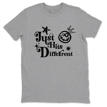 12s Black Wolf Grey shirts to match jordans Just Hits Different sneaker match tees Air Jordan 12 Barons match shoes to clothes SNRT Sneaker Tees unisex cotton Heather Grey 2 shirts