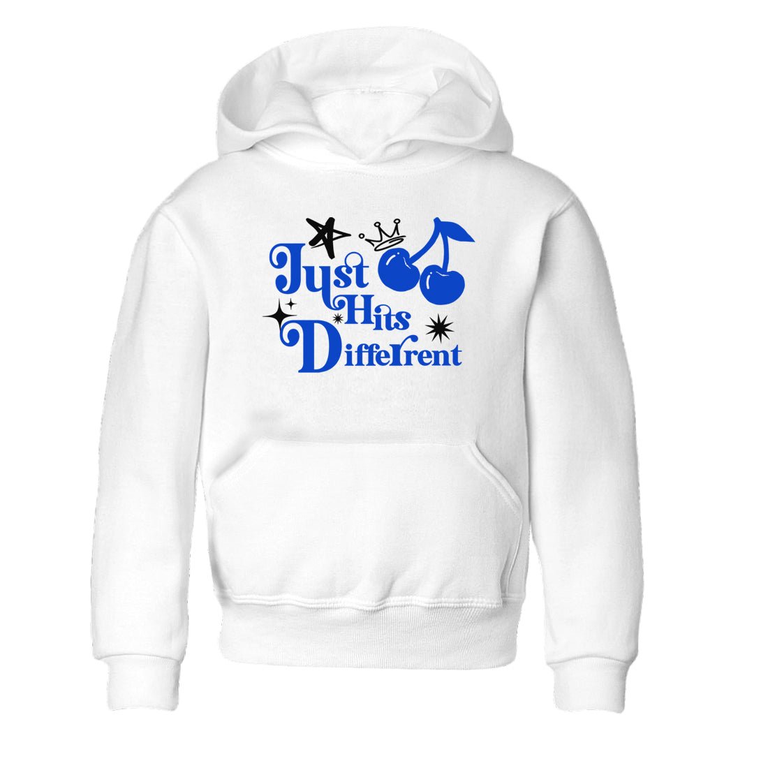 12s Blueberry shirts to match jordans Just Hits Different best t shirts to wear with jordans AJ12 White and Game Royal match shoes to clothes SNRT Sneaker Tees Youth Baby White 2 tee