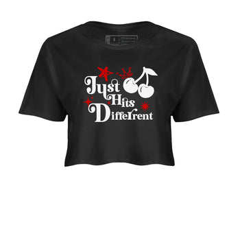 Air Jordan 14 Black Toe t shirts to match sneakers Just Hits Different sneaker match tees 14s Black Toe sneaker match tee SNRT Sneaker Tees unisex cotton Black 2 crop tee