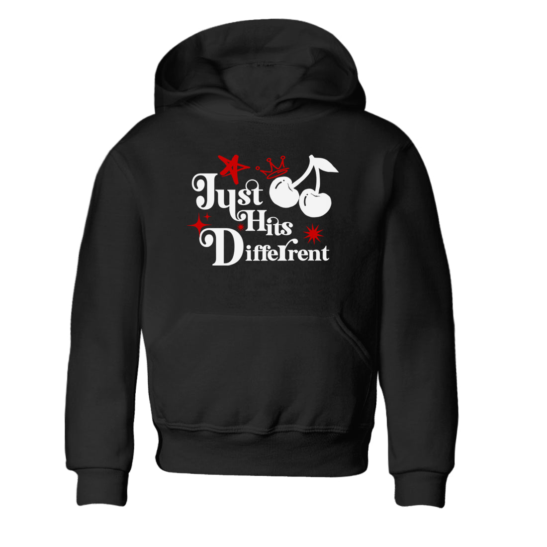Air Jordan 14 Black Toe t shirts to match sneakers Just Hits Different sneaker match tees 14s Black Toe sneaker match tee SNRT Sneaker Tees Youth Baby Black 2 tee