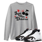 Air Jordan 14 Black Toe t shirts to match sneakers Just Hits Different sneaker match tees 14s Black Toe sneaker match tee SNRT Sneaker Tees unisex cotton Heather Grey 1 shirts