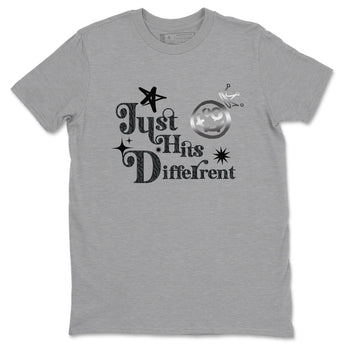 3s Black Cat shirts to match jordans Just Hits Different sneaker match tees Air Jordan 3 Retro Black Cat match shoes to clothes SNRT Sneaker Tees unisex cotton Heather Grey 2 shirts
