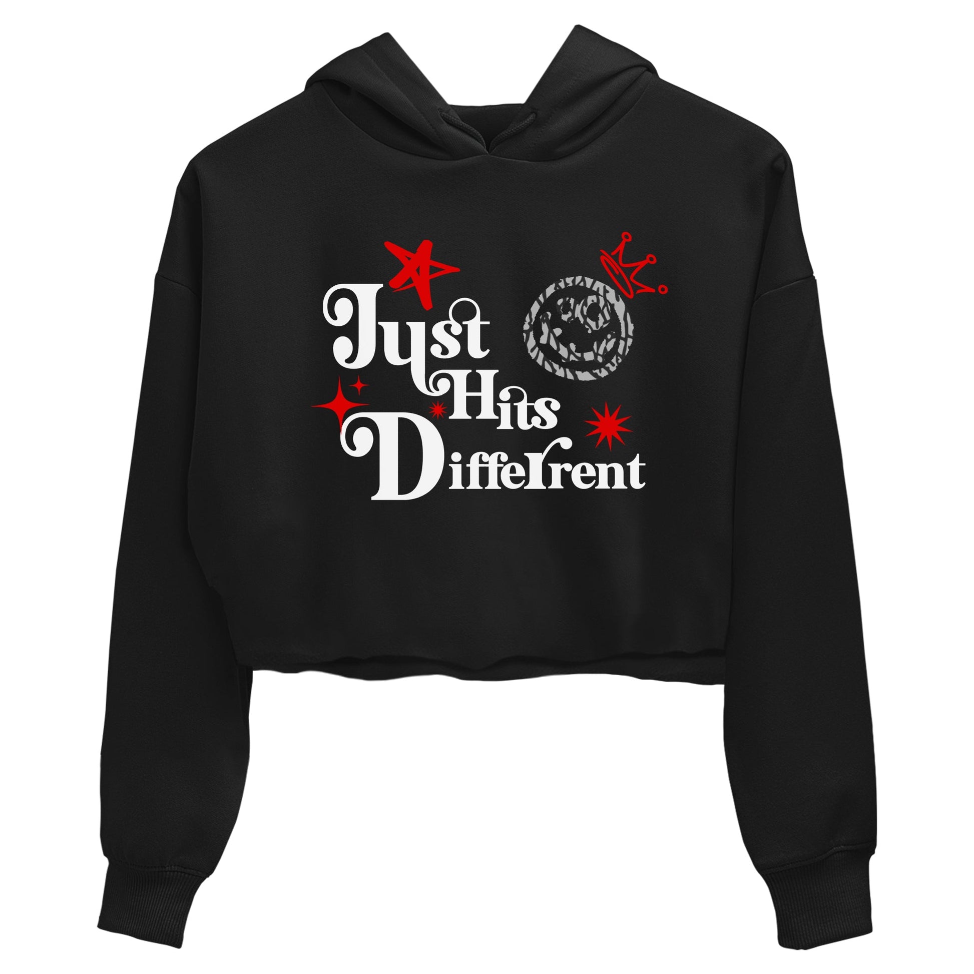 3s Black Cement shirts to match jordans Just Hits Different sneaker match tees Air Jordan 3 Black Cement match shoes to clothes SNRT Sneaker Tees unisex cotton Black 2 crop tee