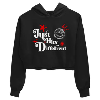 3s Black Cement shirts to match jordans Just Hits Different sneaker match tees Air Jordan 3 Black Cement match shoes to clothes SNRT Sneaker Tees unisex cotton Black 2 crop tee