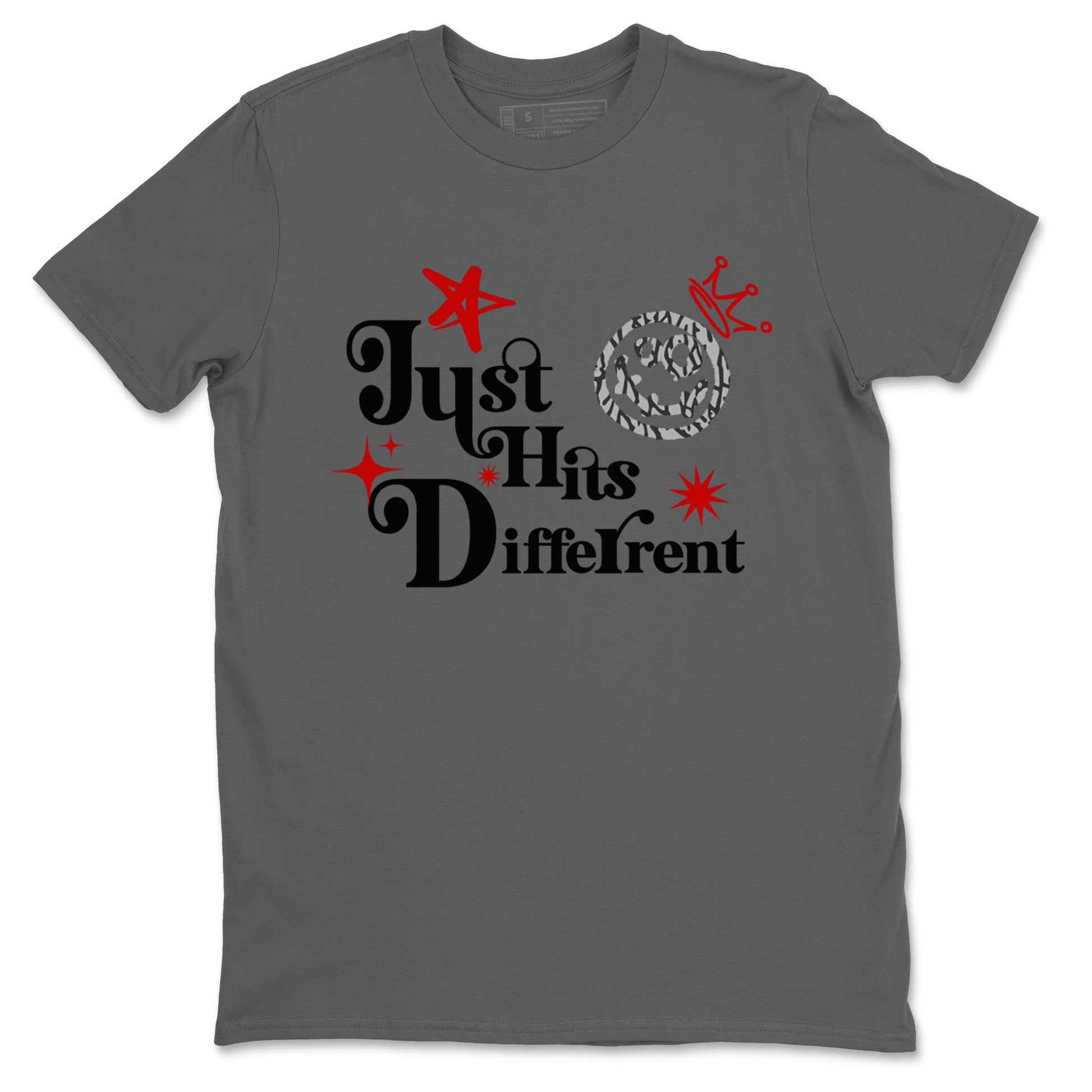 3s Black Cement shirts to match jordans Just Hits Different sneaker match tees Air Jordan 3 Black Cement match shoes to clothes SNRT Sneaker Tees unisex cotton Cool Grey 2 shirts