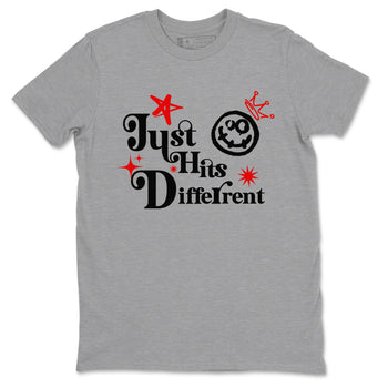 3s Black Cement shirts to match jordans Just Hits Different sneaker match tees Air Jordan 3 Black Cement match shoes to clothes SNRT Sneaker Tees unisex cotton Heather Grey 2 shirts