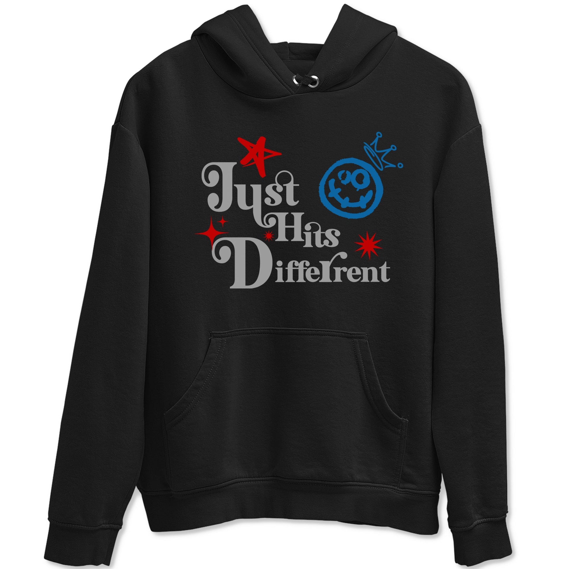Just Hits Different sneaker match t-shirt styled to complete your fit with the Air Jordan 3 Rare Air sneakers, shown in Black 2.