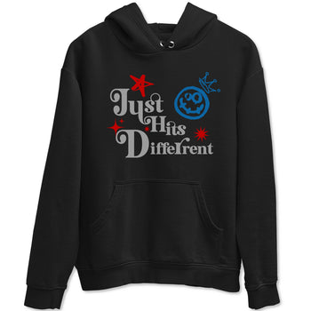 Just Hits Different sneaker match t-shirt styled to complete your fit with the Air Jordan 3 Rare Air sneakers, shown in Black 2.