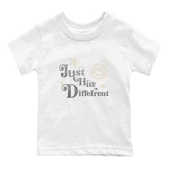 3s Sail and Cement Grey shirts to match jordans Just Hits Different sneaker match tees Air Jordan 3 Retro Sail and Cement Grey match shoes to clothes SNRT Sneaker Tees Youth Baby White 2 tee