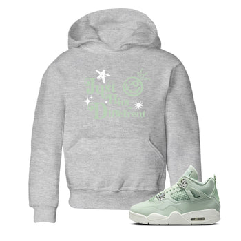 4s Abundance shirts to match jordans Just Hits Different sneaker match tees Air Jordan 4 Seafoam match shoes to clothes SNRT Sneaker Tees Youth Baby Heather Grey 1 tee