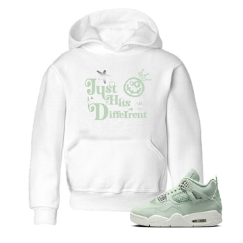 4s Abundance shirts to match jordans Just Hits Different sneaker match tees Air Jordan 4 Seafoam match shoes to clothes SNRT Sneaker Tees Youth Baby White 1 tee
