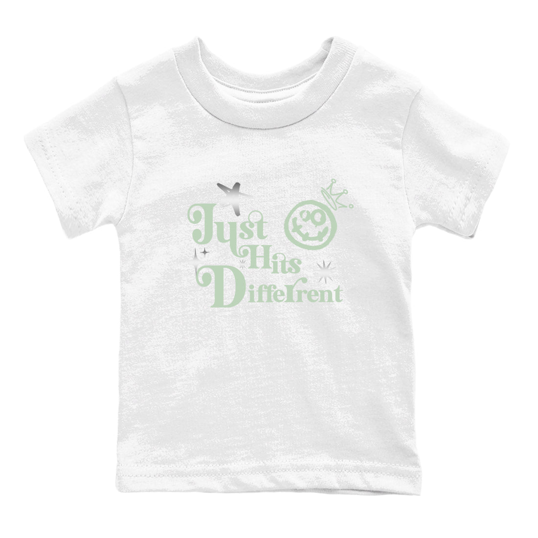 4s Abundance shirts to match jordans Just Hits Different sneaker match tees Air Jordan 4 Seafoam match shoes to clothes SNRT Sneaker Tees Youth Baby White 2 tee