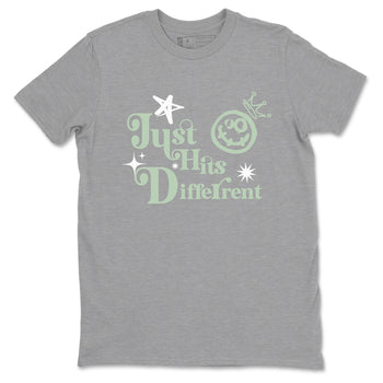4s Abundance shirts to match jordans Just Hits Different sneaker match tees Air Jordan 4 Seafoam match shoes to clothes SNRT Sneaker Tees unisex cotton Heather Grey 2 shirts