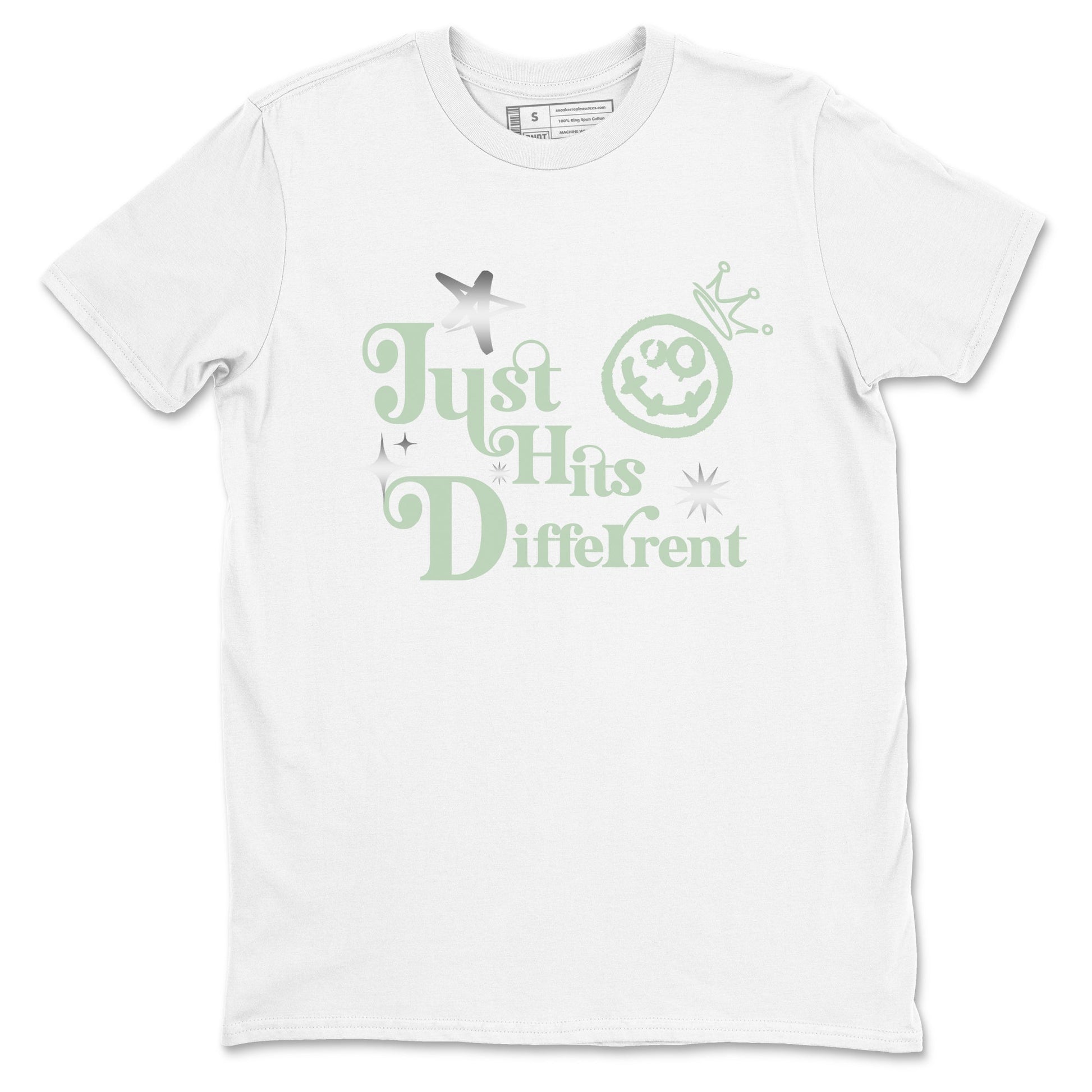 4s Abundance shirts to match jordans Just Hits Different sneaker match tees Air Jordan 4 Seafoam match shoes to clothes SNRT Sneaker Tees unisex cotton White 2 shirts