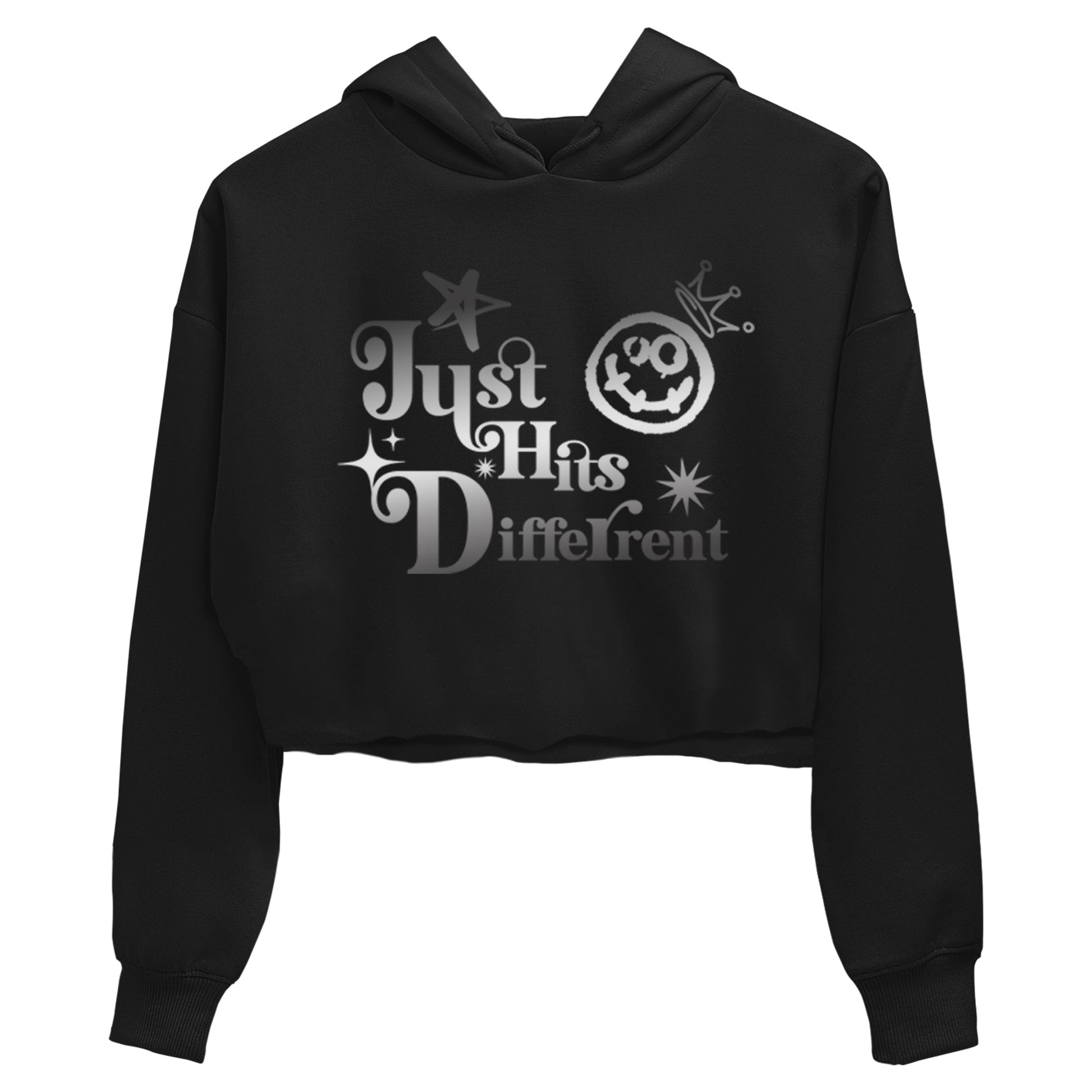 4s Black Cat shirts to match jordans Just Hits Different sneaker match tees Air Jordan 4 Black Cat match shoes to clothes SNRT Sneaker Tees unisex cotton Black 2 crop tee