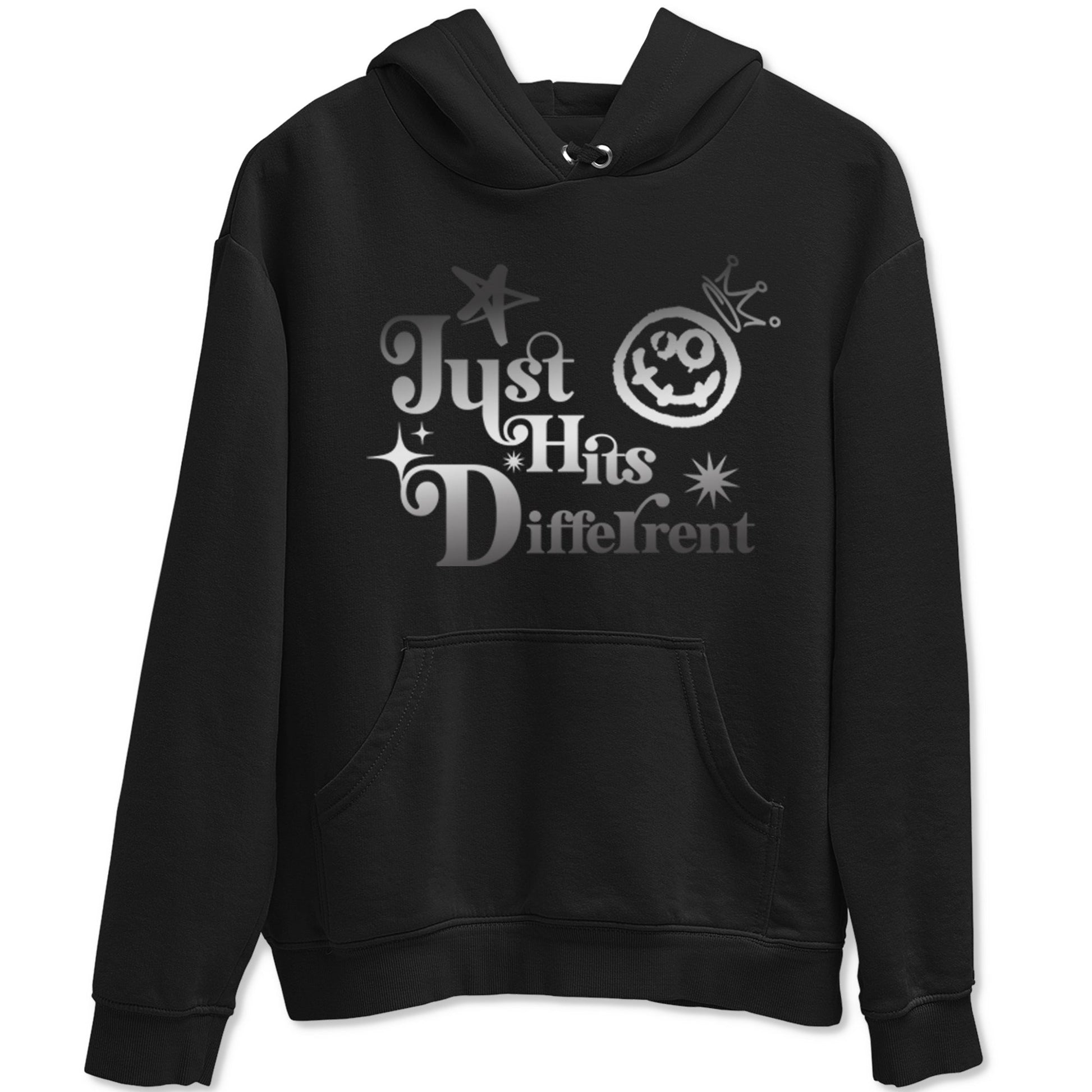 4s Black Cat shirts to match jordans Just Hits Different sneaker match tees Air Jordan 4 Black Cat match shoes to clothes SNRT Sneaker Tees unisex cotton Black 2 shirts