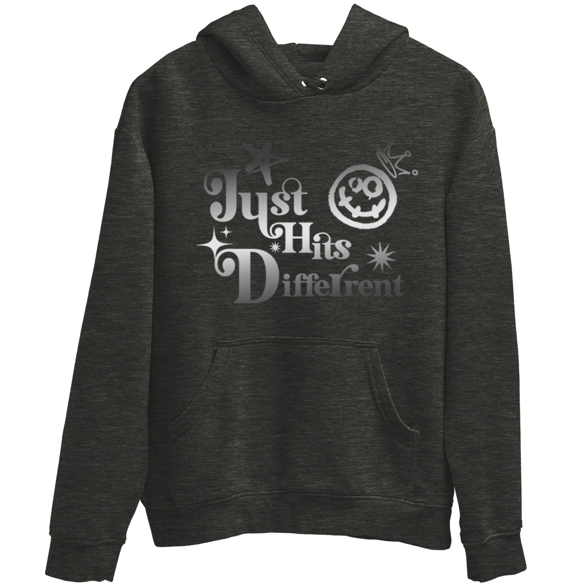 4s Black Cat shirts to match jordans Just Hits Different sneaker match tees Air Jordan 4 Black Cat match shoes to clothes SNRT Sneaker Tees unisex cotton Charcoal Heather 2 shirts