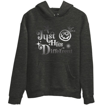 4s Black Cat shirts to match jordans Just Hits Different sneaker match tees Air Jordan 4 Black Cat match shoes to clothes SNRT Sneaker Tees unisex cotton Charcoal Heather 2 shirts