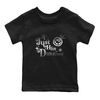 4s Black Cat shirts to match jordans Just Hits Different sneaker match tees Air Jordan 4 Black Cat match shoes to clothes SNRT Sneaker Tees Youth Baby Black 2 tee