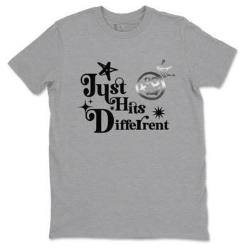 4s Black Cat shirts to match jordans Just Hits Different sneaker match tees Air Jordan 4 Black Cat match shoes to clothes SNRT Sneaker Tees unisex cotton Heather Grey 2 shirts