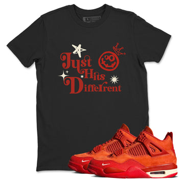 4s Brick By Brick shirts to match jordans Just Hits Different sneaker match tees Air Jordan 4 Nigel match shoes to clothes SNRT Sneaker Tees unisex cotton Black 1 shirts