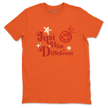 4s Brick By Brick shirts to match jordans Just Hits Different sneaker match tees Air Jordan 4 Nigel match shoes to clothes SNRT Sneaker Tees unisex cotton Orange 2 shirts