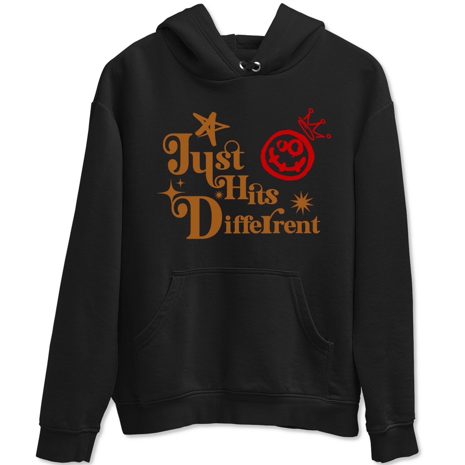 5s Archaeo Brown shirts to match jordans Just Hits Different sneaker match tees Air Jordan 5 Archaeo Brown match shoes to clothes SNRT Sneaker Tees unisex cotton Black 2 shirts