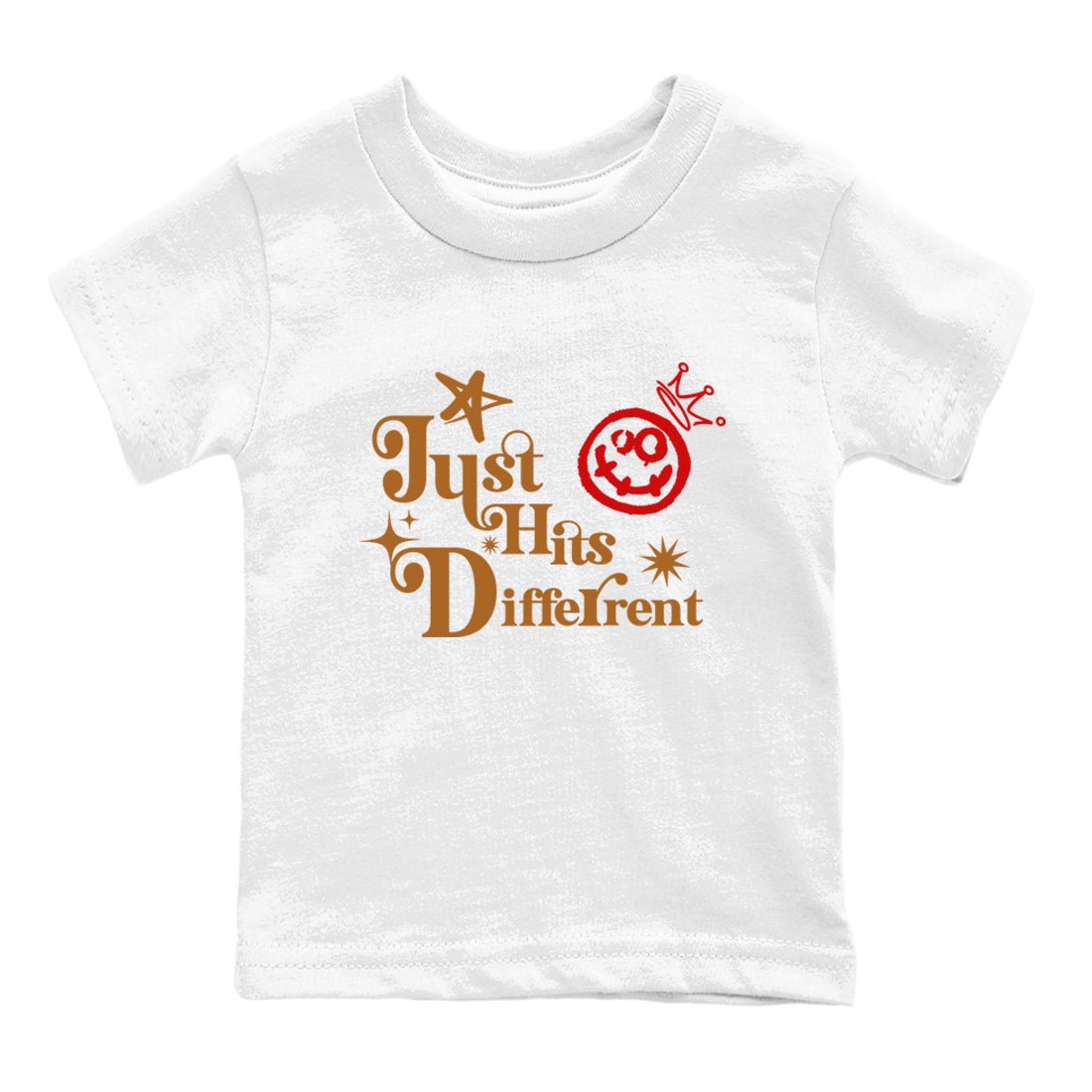 5s Archaeo Brown shirts to match jordans Just Hits Different sneaker match tees Air Jordan 5 Archaeo Brown match shoes to clothes SNRT Sneaker Tees Youth Baby White 2 tee