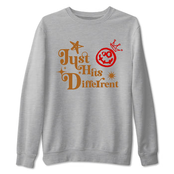 5s Archaeo Brown shirts to match jordans Just Hits Different sneaker match tees Air Jordan 5 Archaeo Brown match shoes to clothes SNRT Sneaker Tees unisex cotton Heather Grey 2 shirts