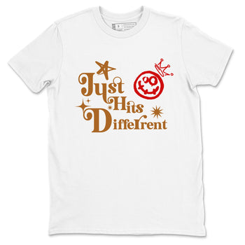 5s Archaeo Brown shirts to match jordans Just Hits Different sneaker match tees Air Jordan 5 Archaeo Brown match shoes to clothes SNRT Sneaker Tees unisex cotton White 2 shirts