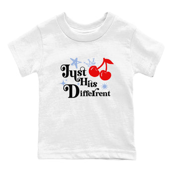 5s Black Metallic Reimagined shirts to match jordans Just Hits Different best t shirts to wear with jordans Air Jordan 5 Reimagined match shoes to clothes SNRT Sneaker Tees Youth Baby White 2 tee