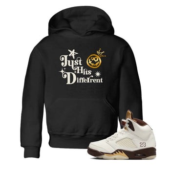 5s Golden Ticket shirts to match jordans  Just Hits Different shirts to match jordans Air Jordan 5 Golden Ticket match shoes to clothes SNRT Sneaker Tees Youth Baby Black 1 tee