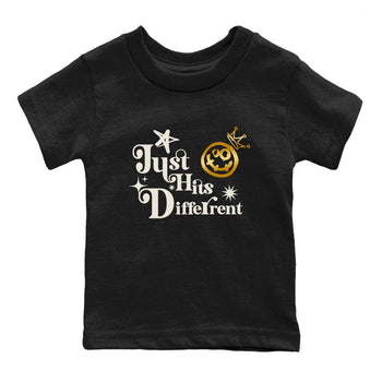 5s Golden Ticket shirts to match jordans  Just Hits Different shirts to match jordans Air Jordan 5 Golden Ticket match shoes to clothes SNRT Sneaker Tees Youth Baby Black 2 tee