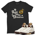 5s Golden Ticket shirts to match jordans  Just Hits Different shirts to match jordans Air Jordan 5 Golden Ticket match shoes to clothes SNRT Sneaker Tees unisex cotton Black 1 shirts