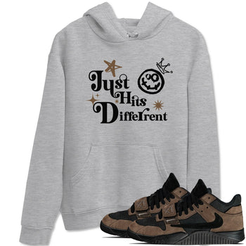 Jordan Jumpman Jack Travis Scott Dark Mocha shirts to match jordans Just Hits Different sneaker match tees Jordan Jumpman Jack Travis Scott Dark Mocha match shoes to clothes SNRT Sneaker Tees unisex cotton Heather Grey 1 shirts