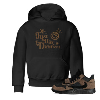Jordan Jumpman Jack Travis Scott Dark Mocha shirts to match jordans Just Hits Different sneaker match tees Jordan Jumpman Jack Travis Scott Dark Mocha match shoes to clothes SNRT Sneaker Tees Youth Baby Black 1 tee