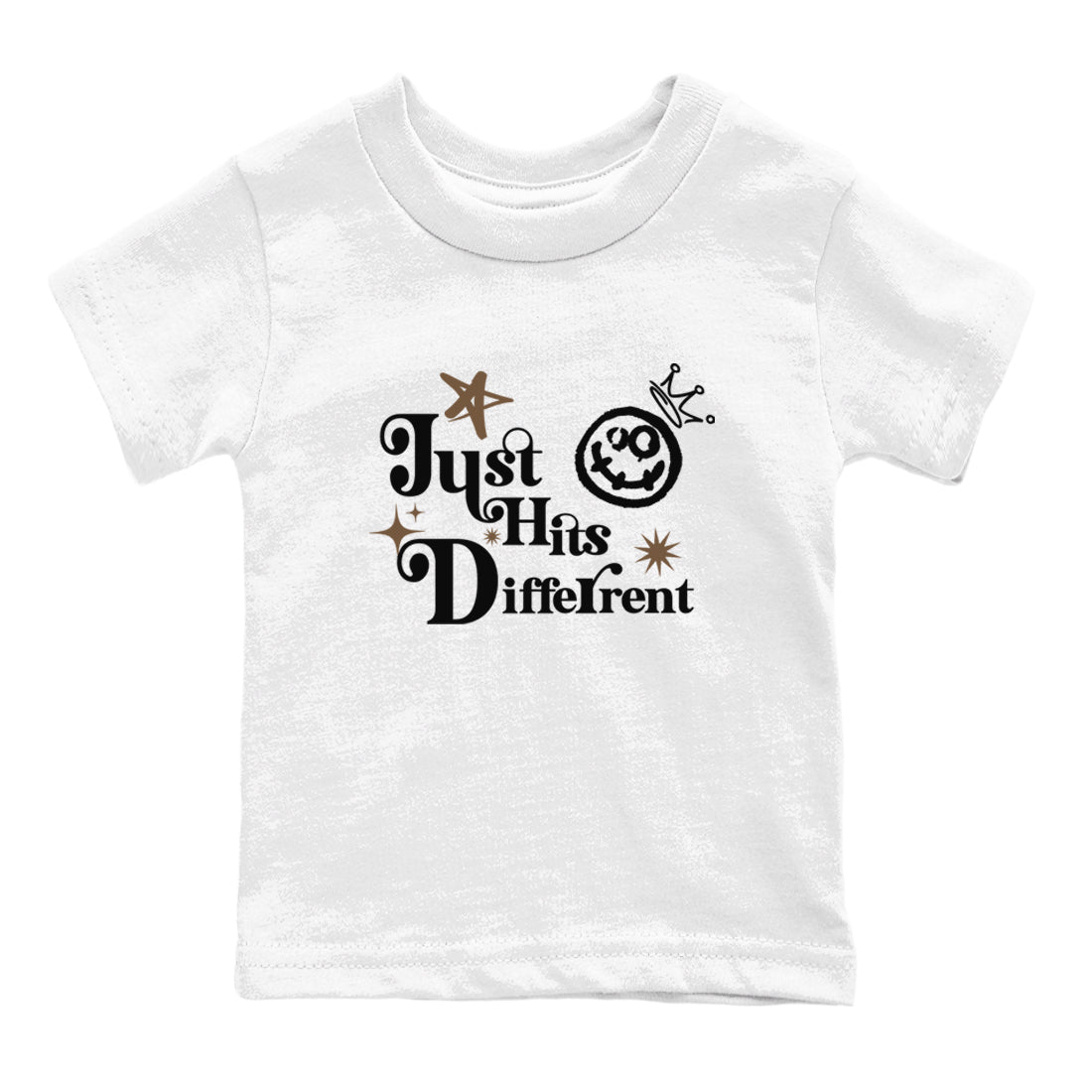 Jordan Jumpman Jack Travis Scott Dark Mocha shirts to match jordans Just Hits Different sneaker match tees Jordan Jumpman Jack Travis Scott Dark Mocha match shoes to clothes SNRT Sneaker Tees Youth Baby White 2 tee