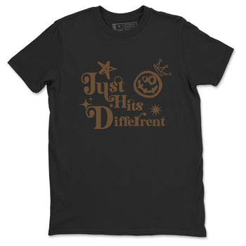Jordan Jumpman Jack Travis Scott Dark Mocha shirts to match jordans Just Hits Different sneaker match tees Jordan Jumpman Jack Travis Scott Dark Mocha match shoes to clothes SNRT Sneaker Tees unisex cotton Black 2 shirts