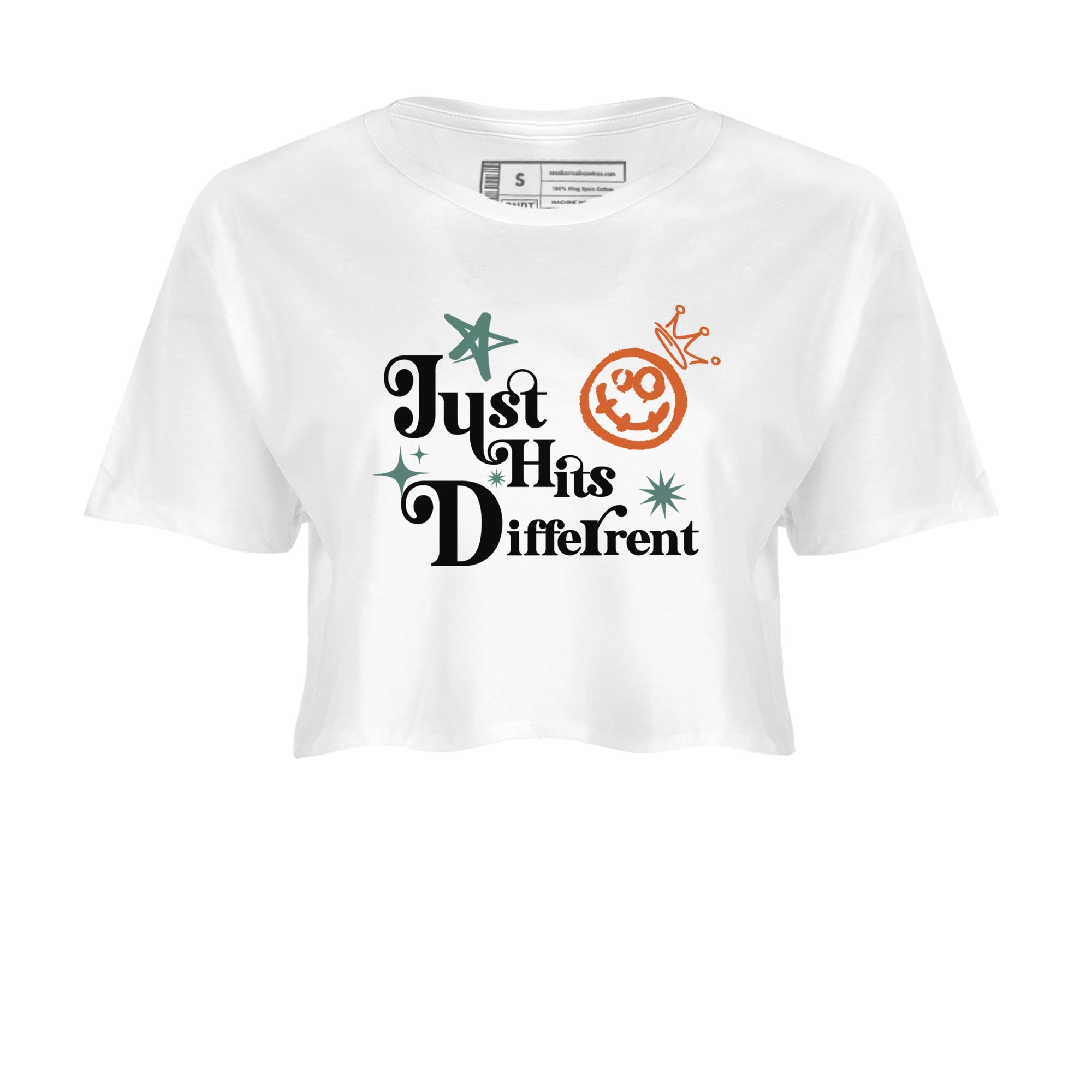Dunk Low Ceramic shirts to match jordans Just Hits Different sneaker match tees Dunk Ceramic match shoes to clothes SNRT Sneaker Tees unisex cotton White 2 crop tee