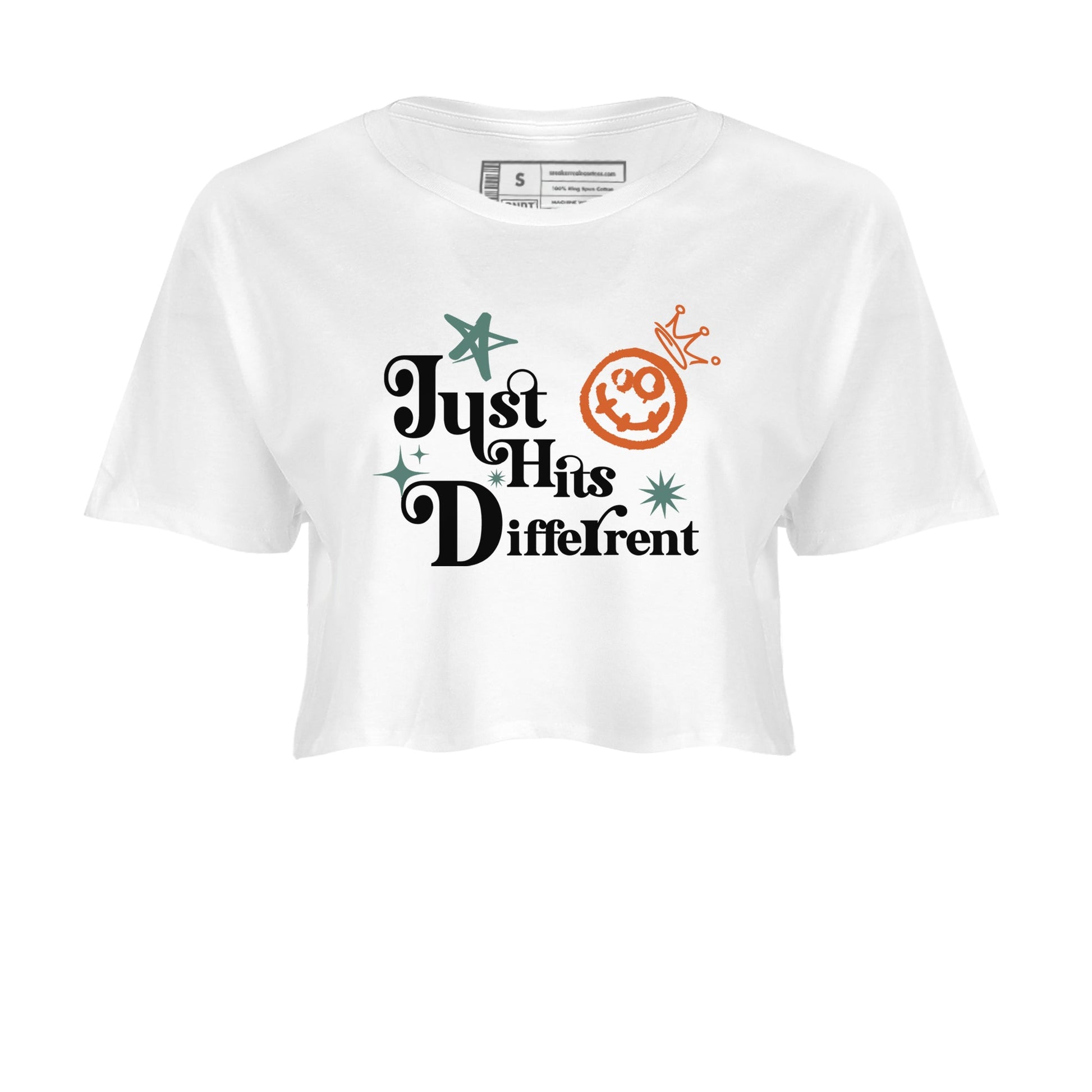 Dunk Low Ceramic shirts to match jordans Just Hits Different sneaker match tees Dunk Ceramic match shoes to clothes SNRT Sneaker Tees unisex cotton White 2 crop tee