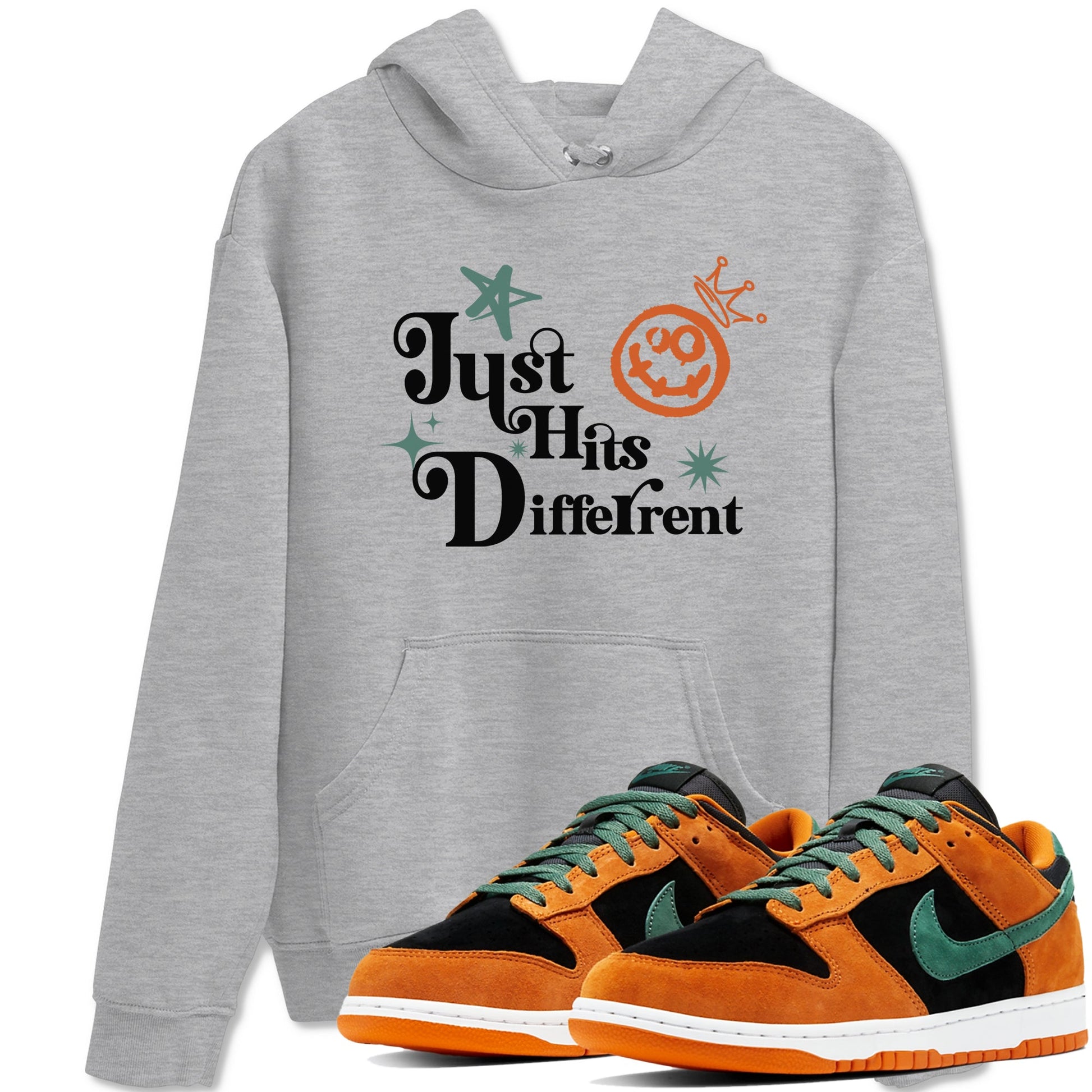 Dunk Low Ceramic shirts to match jordans Just Hits Different sneaker match tees Dunk Ceramic match shoes to clothes SNRT Sneaker Tees unisex cotton Heather Grey 1 shirts