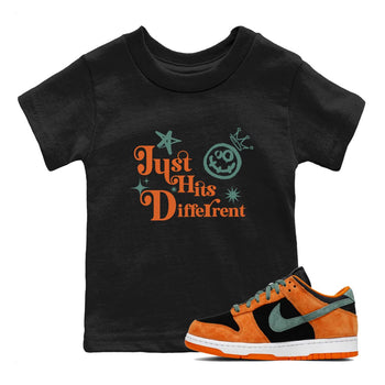 Dunk Low Ceramic shirts to match jordans Just Hits Different sneaker match tees Dunk Ceramic match shoes to clothes SNRT Sneaker Tees Youth Baby Black 1 tee