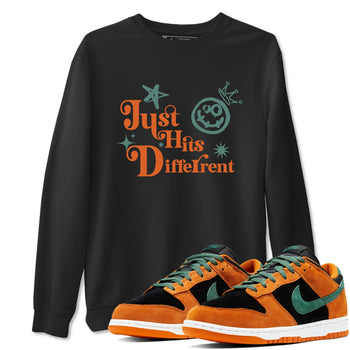 Dunk Low Ceramic shirts to match jordans Just Hits Different sneaker match tees Dunk Ceramic match shoes to clothes SNRT Sneaker Tees unisex cotton Black 1 shirts