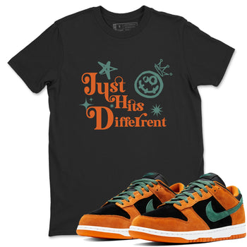Dunk Low Ceramic shirts to match jordans Just Hits Different sneaker match tees Dunk Ceramic match shoes to clothes SNRT Sneaker Tees unisex cotton Black 1 shirts