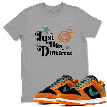 Dunk Low Ceramic shirts to match jordans Just Hits Different sneaker match tees Dunk Ceramic match shoes to clothes SNRT Sneaker Tees unisex cotton Heather Grey 1 shirts