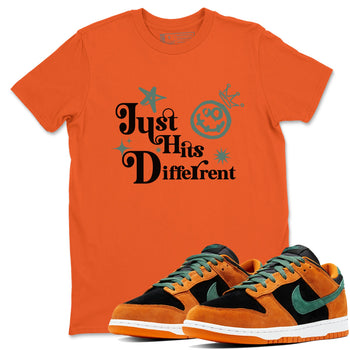 Dunk Low Ceramic shirts to match jordans Just Hits Different sneaker match tees Dunk Ceramic match shoes to clothes SNRT Sneaker Tees unisex cotton Orange 1 shirts