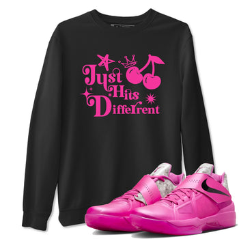 KD 4 Aunt Pearl t shirts to match sneakers Just Hits Different sneaker match tees KD 4 Aunt Pearl shirt SNRT Sneaker Tees unisex cotton Black 1 shirts