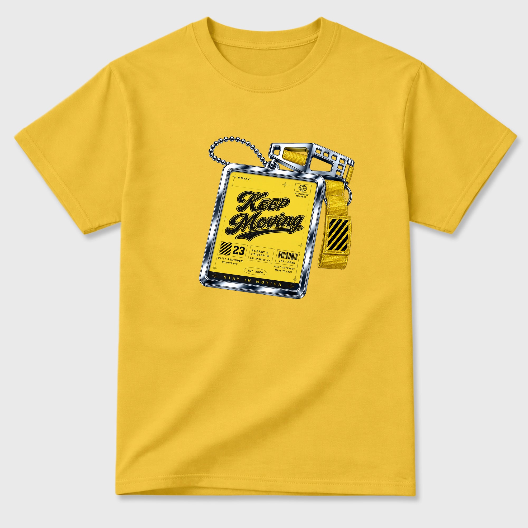 Keep Moving Graphic T-Shirt featuring original streetwear artwork designed to match the Air Jordan 4 Tour Yellow. Daisy 2 Graphic T-Shirt.