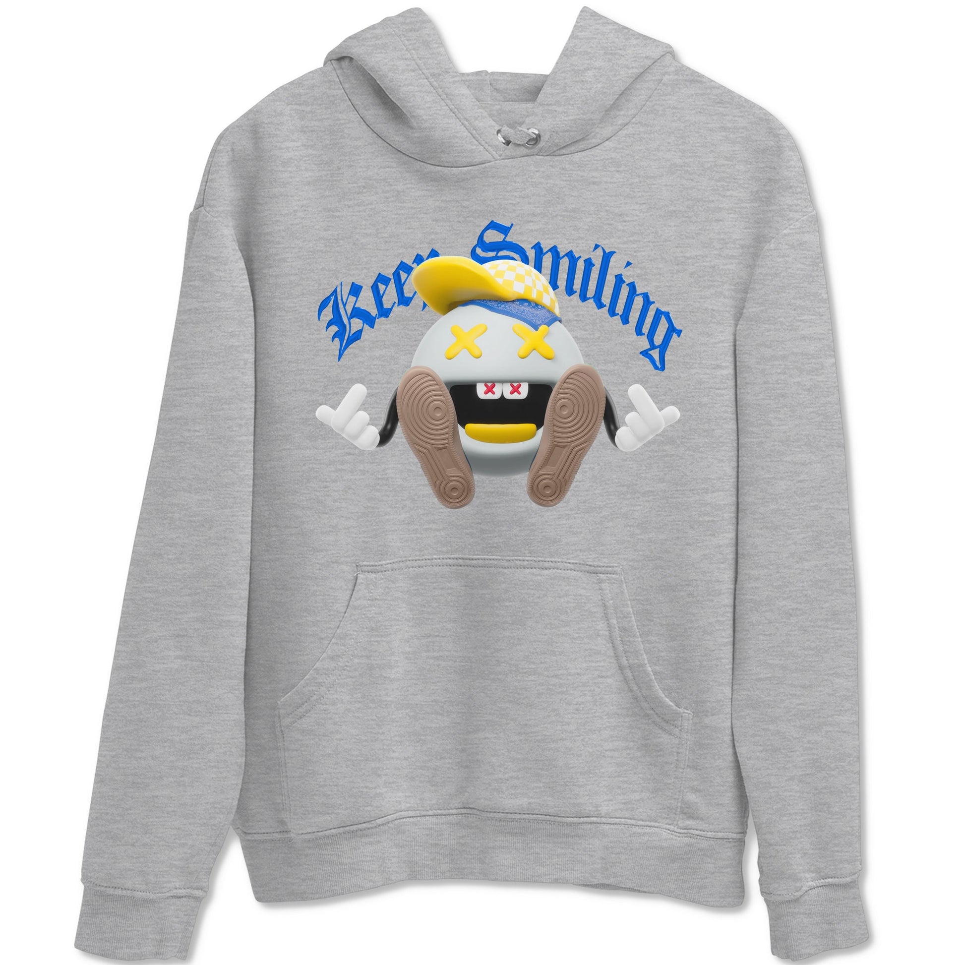 1s Travis Scott Canary shirt to match jordans Keep Smiling sneaker tees Air Jordan 1 Travis Scott Canary SNRT Sneaker Release Tees unisex cotton Heather Grey 2 crew neck shirt